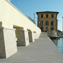 Il progetto di riqualificazione delle cantine sugli Scali Novi Lena.