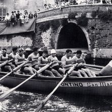 Il gozzo del Pontino, vincitore della prima Coppa Barontini del 1966.