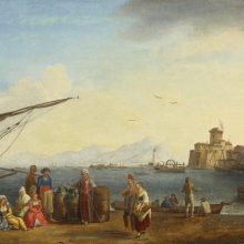 Jakob Philipp Hackert, vista del porto di Livorno,1770.